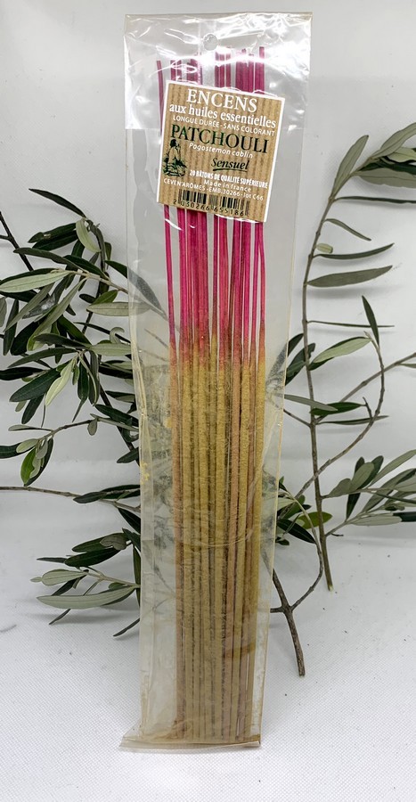 1191 Batons dencens Patchouli aux huiles essentielles bio