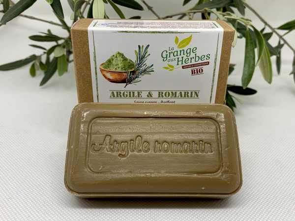 1358 Savon Argile Romarin