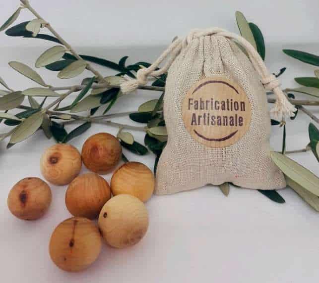 1550 billes de Cade sachet en lin